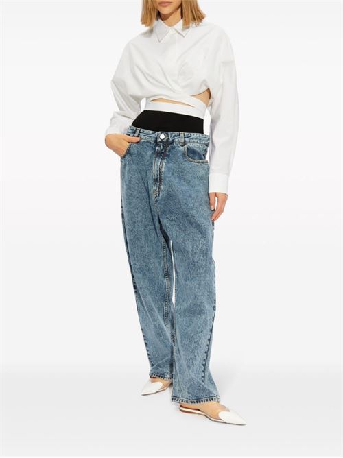 Jeans wide leg ALAIA | AA9P01556T535524