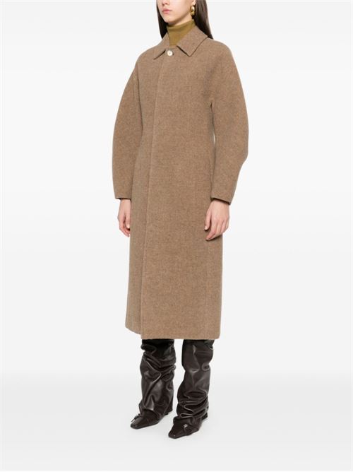 Melton Coat AURALEE | A24AC04SBTOPBROWN