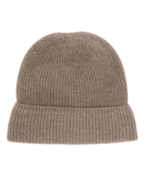 Baby cashmere knit cap AURALEE | A24AC09BCNATURALBROWN