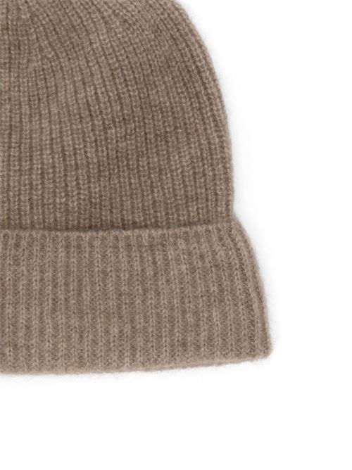 Baby cashmere knit cap AURALEE | A24AC09BCNATURALBROWN