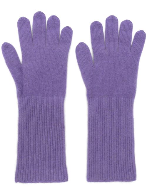 Baby cashmere knit long gloves AURALEE | A24AG10BCMPURPLE