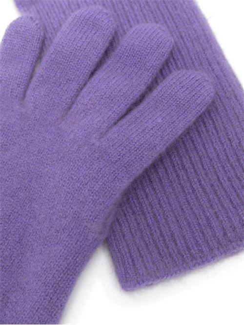 Baby cashmere knit long gloves AURALEE | A24AG10BCMPURPLE