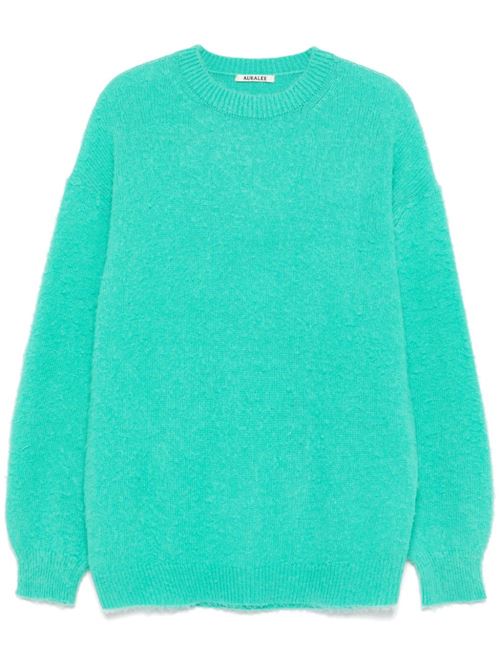 Maglione con effetto spazzolato AURALEE | A24AP02WKAQUAGREEN