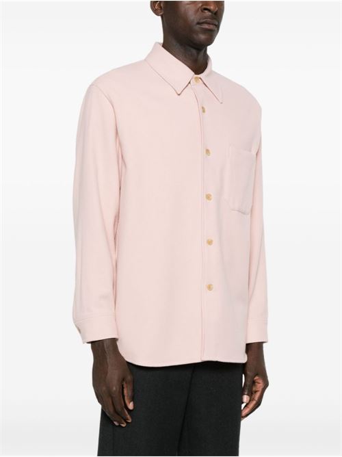 Camicia in flanella di lana AURALEE | A24AS01KFLIGHTPINK