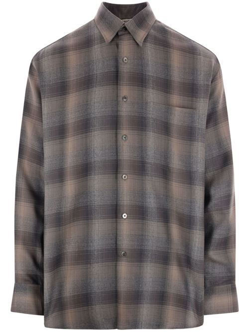 Checked shirt AURALEE | A24AS01LCCHARCOALGRAYCHECK