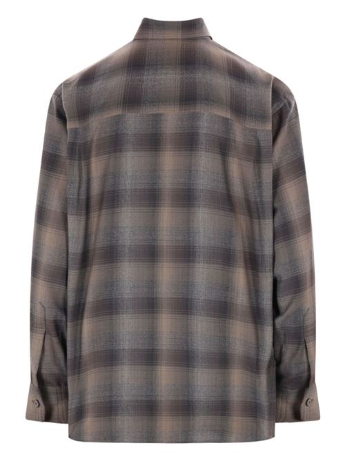 Checked shirt AURALEE | A24AS01LCCHARCOALGRAYCHECK