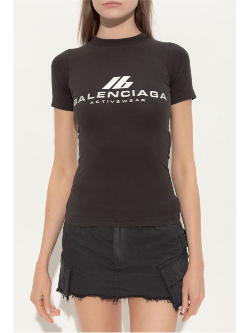 T-shirt con stampa BALENCIAGA | 768075TQVU11083