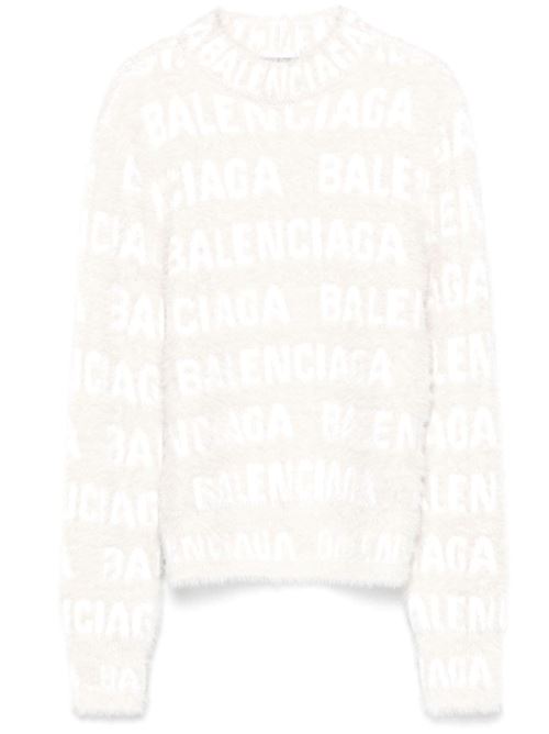 Jacquard Logo Sweater BALENCIAGA | 769027T62309002