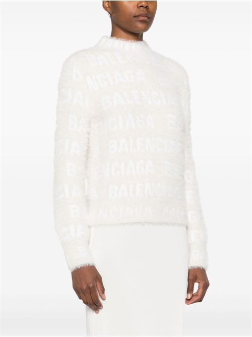 Jacquard Logo Sweater BALENCIAGA | 769027T62309002