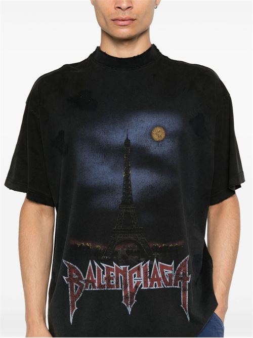 T-shirt oversize Paris Moon BALENCIAGA | 791615TQVY22020