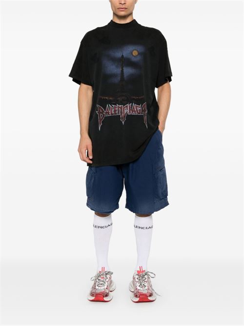 Paris Moon oversized t-shirt BALENCIAGA | 791615TQVY22020