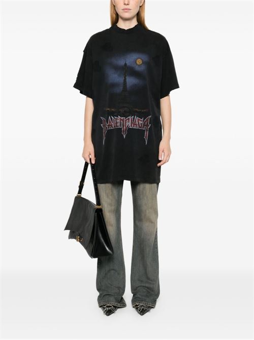 T-shirt oversize Paris Moon BALENCIAGA | 791615TQVY22020