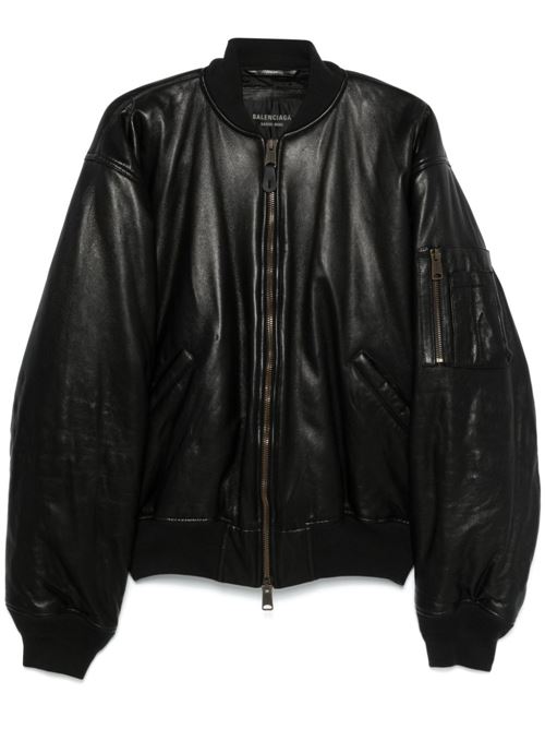 Leather Bomber Jacket BALENCIAGA | 808911TMS021000