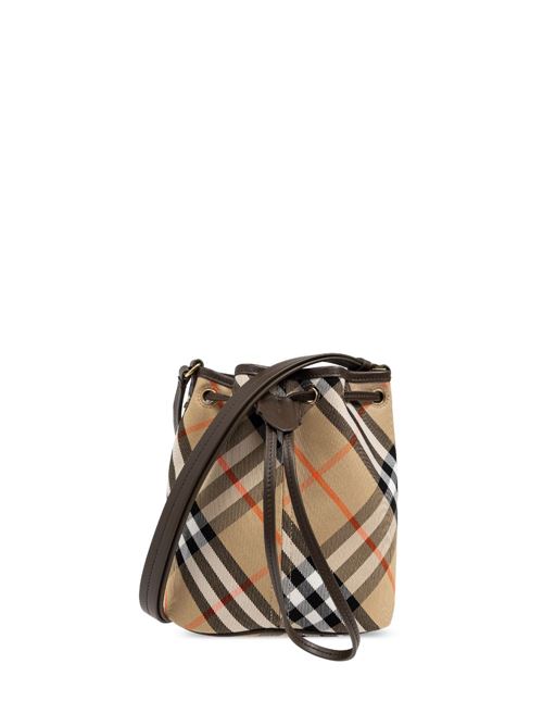 Bucket bag with check pattern BURBERRY | 8093804DRAWSTRINGB9368