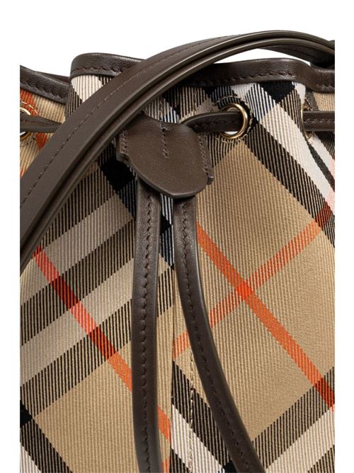 Bucket bag with check pattern BURBERRY | 8093804DRAWSTRINGB9368