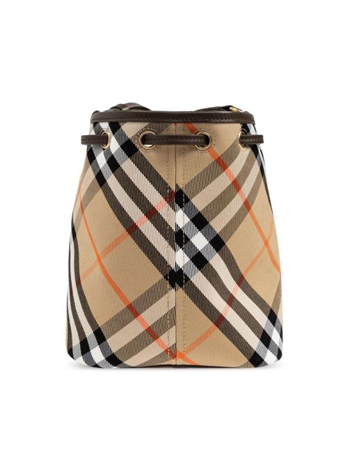 Bucket bag with check pattern BURBERRY | 8093804DRAWSTRINGB9368