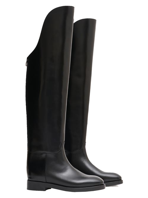 Stivale equestre con gambale alto DURAZZI | FW24SB02BLACK