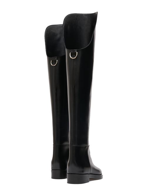 Stivale equestre con gambale alto DURAZZI | FW24SB02BLACK