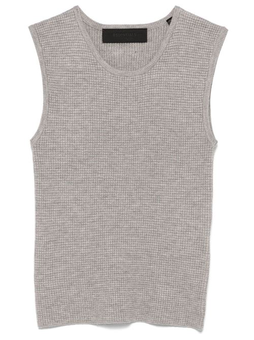 Waffle tank top ESSENTIALS | 192BT247231FWDARKHEATHER