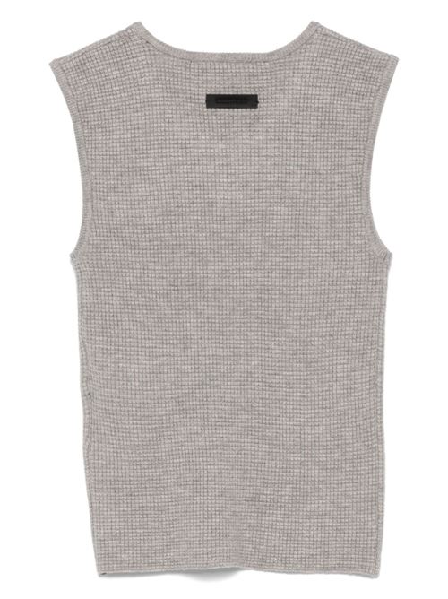 Waffle tank top ESSENTIALS | 192BT247231FWDARKHEATHER