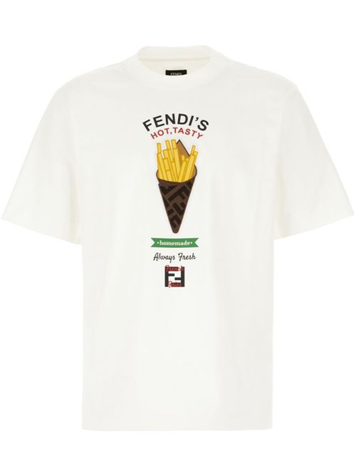 French Fries T-shirt FENDI | FY0936ATLJF0QA0