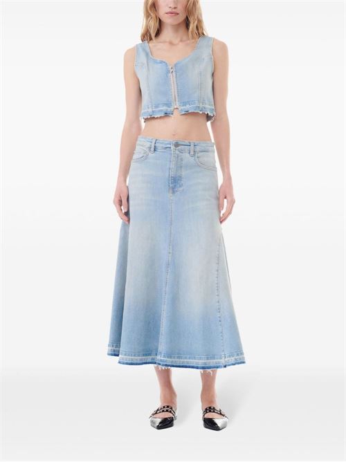 Flared denim skirt GANNI | J1474091