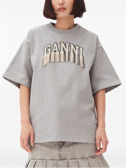 T-shirt in cotone GANNI | T3990921