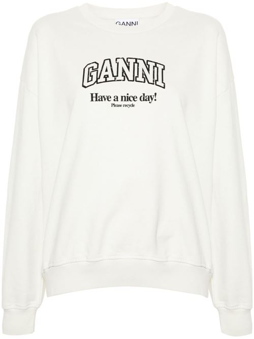 Sweatshirt with logo GANNI | T4013135