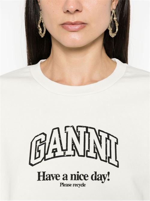 Sweatshirt with logo GANNI | T4013135