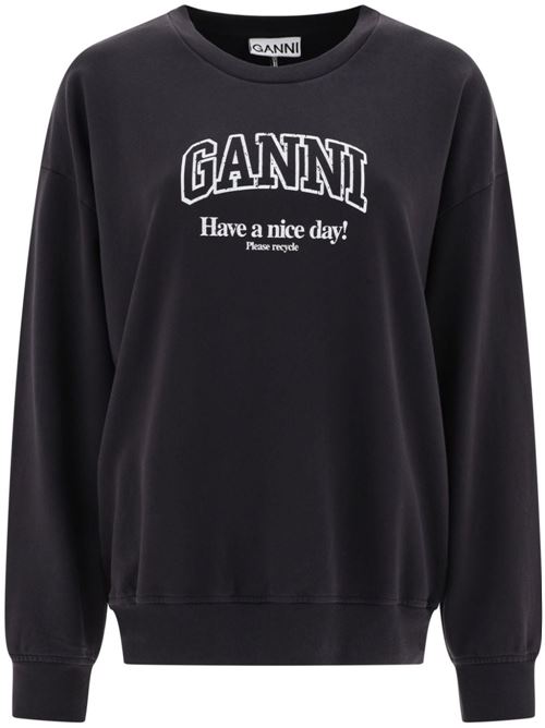 Sweatshirt with logo GANNI | T4014252