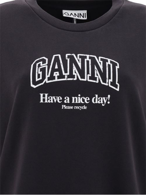 Sweatshirt with logo GANNI | T4014252