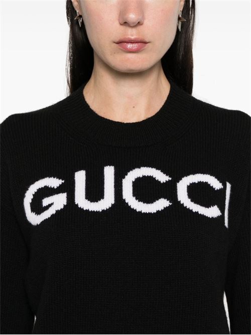 Maglione con logo GUCCI | 770072XKEBC1289