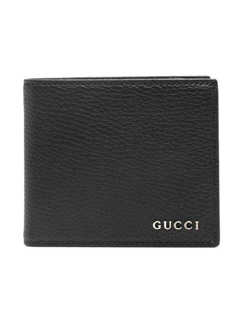 Portafoglio bi-fold in pelle GUCCI | 771148AABXM1000