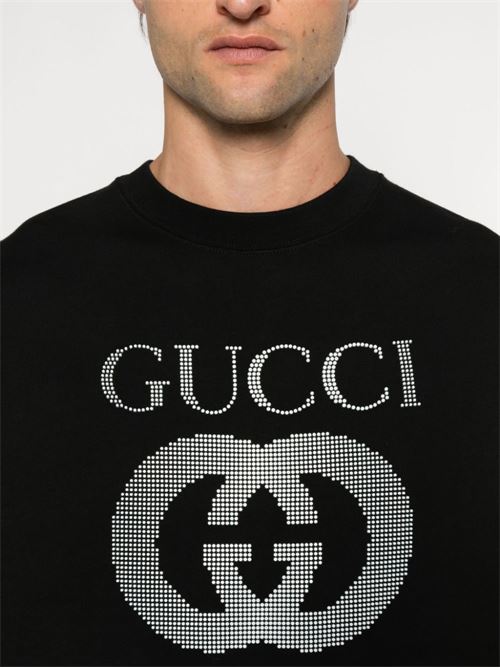 Sweatshirt with logo GUCCI | 784413XJGQC1043