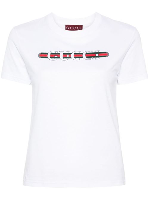 T-shirt con logo GUCCI | 787299XJGNW9074