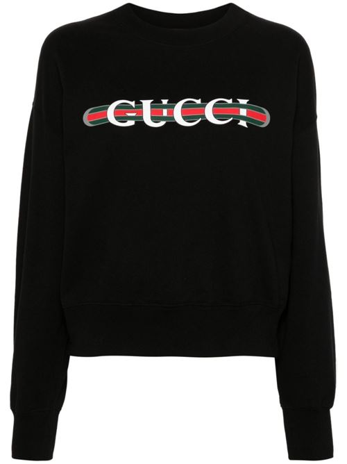 Sweatshirt with Web decoration GUCCI | 789582XJGLM1082