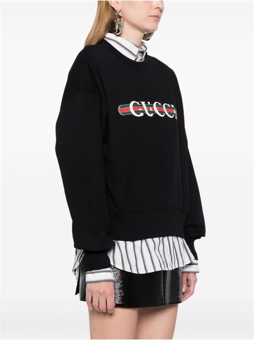 Sweatshirt with Web decoration GUCCI | 789582XJGLM1082