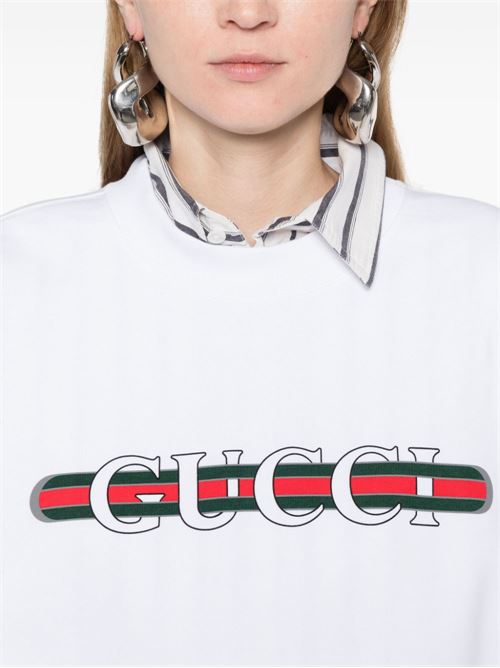 Sweatshirt with logo GUCCI | 789582XJGLM9074