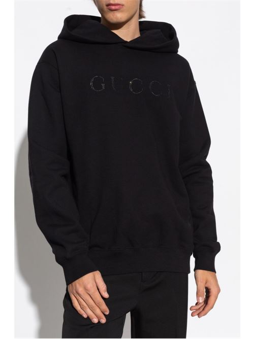 Jersey sweatshirt with hood GUCCI | 795557XJGVF1043