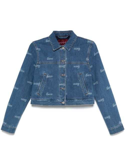 Cropped denim jacket GUCCI | 797681XDC2F4447