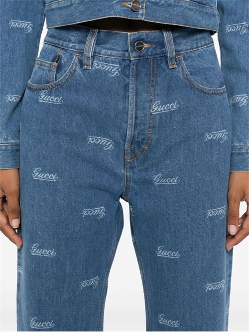 Jeans with print GUCCI | 797683XDC2F4447