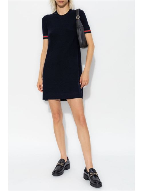 Short dress with web decoration GUCCI | 797939XKD5S4345