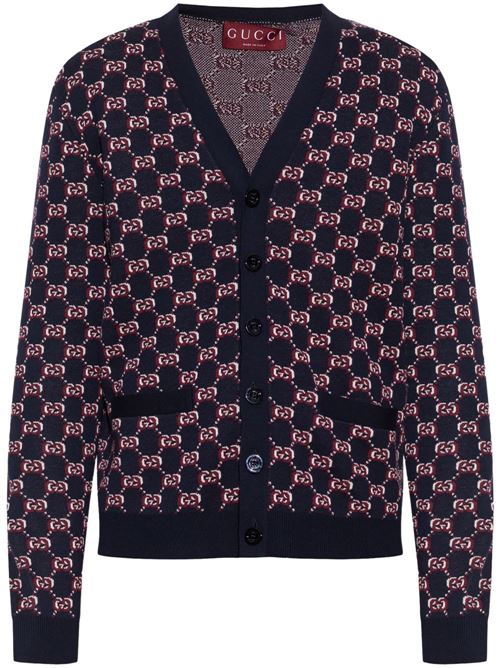 Cardigan with monogram GUCCI 801705 XKEAP4116 Ancote