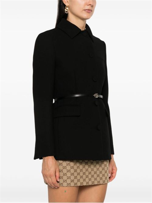 Cappotto in crepe di lana GUCCI | 802694Z8BVI1000