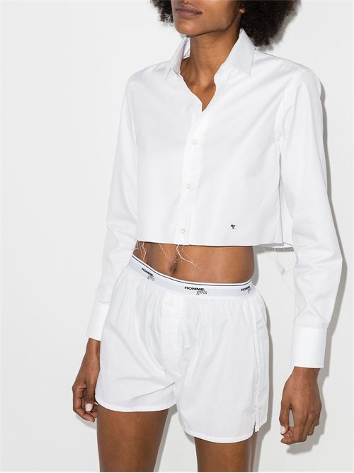 Camicia crop HOMMEGIRLS | HGSH003BIANCO