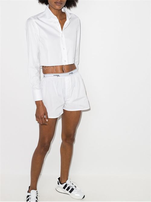 Crop shirt HOMMEGIRLS | HGSH003BIANCO