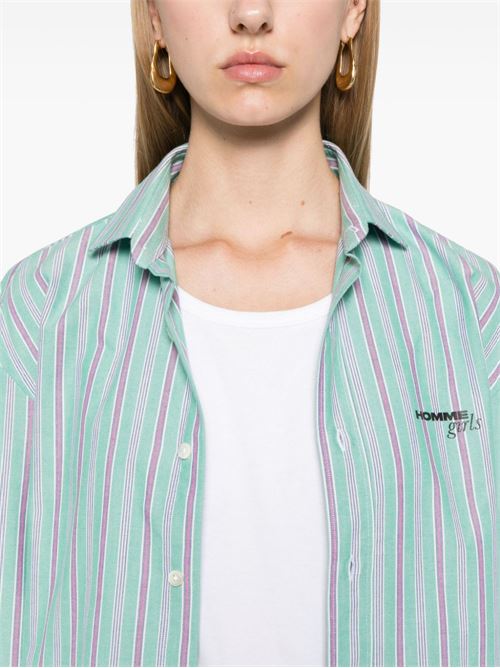 Striped shirt HOMMEGIRLS | HGSH043VERDE