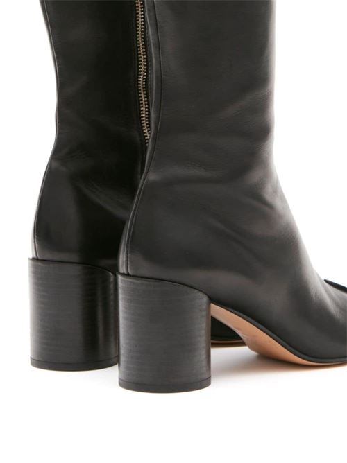 Stitch-out leather boot MM6 | S59WW0110P5000T8013