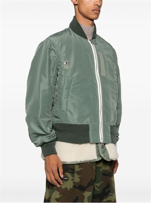 Bomber jacket with stitching SACAI | 2403450M842