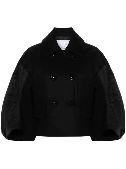 Wool and nylon twill jacket SACAI | 2407330001